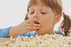 Popcorn para sa mga bata